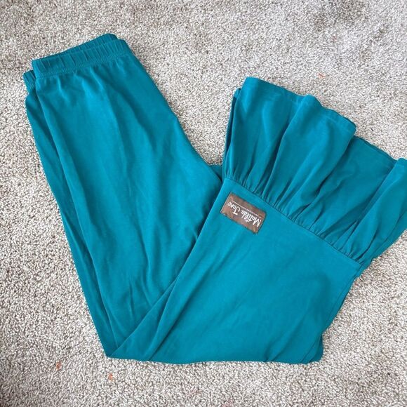 Matilda Jane Size 12 Teal Big Ruffle Pants Blue - Picture 3 of 3